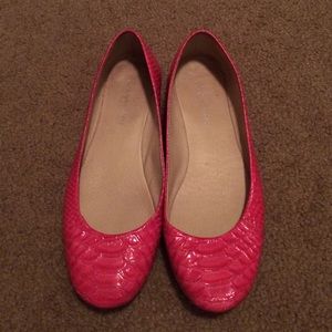 Pink flats