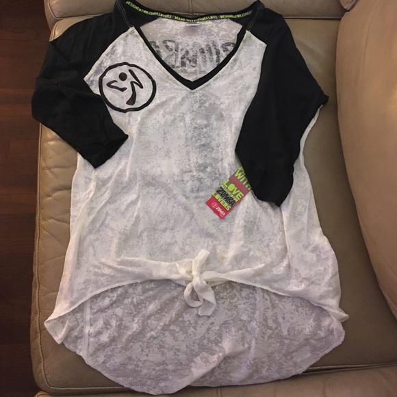 Make an offer! 3/4 sleeve Zumba top NWT.