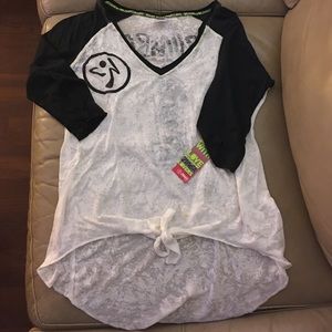 Make an offer! 3/4 sleeve Zumba top NWT.