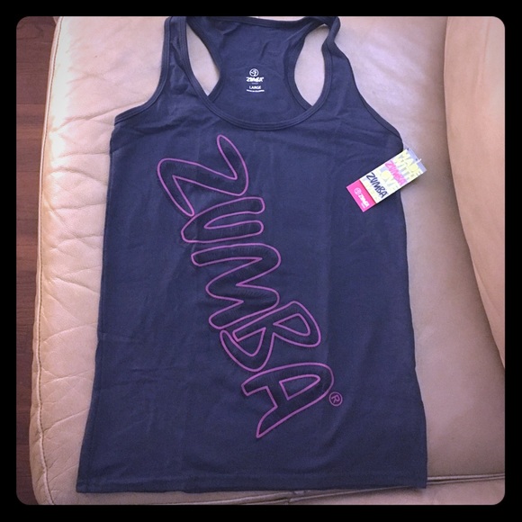 Make an offer! NWT navy/hot pink Zumba tank.