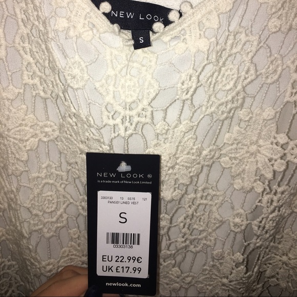 NWT - Cream Lace Top from New Look - Picture 2 of 2