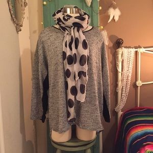 PLUS SIZE Black/White Sweater