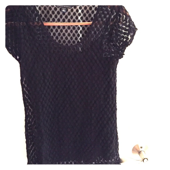 Banana republic black short sleeve - Picture 1 of 3
