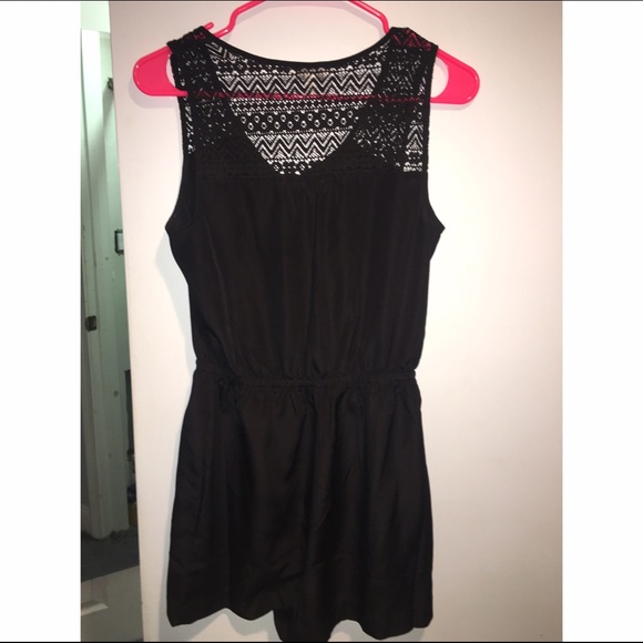 Black Charming Charlie Romper - Picture 2 of 2