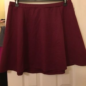 Red circle skirt
