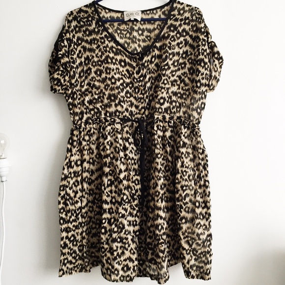 SEA New York Leopard-Print Button-Down Dress
