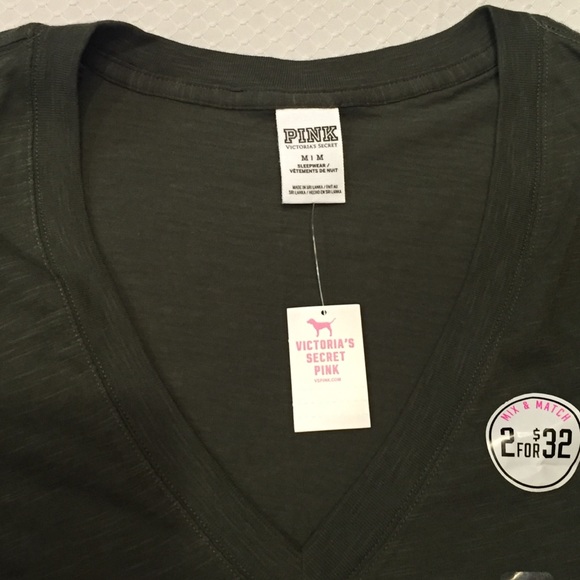 PINK Victoria's Secret Tops - Pink Victoria's Secret V- Neck Tee Shirt PINK Victoria's Secret Tops - Pink Victoria's Secret V- Neck Tee Shirt
