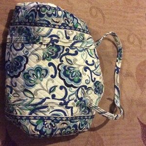 Blue and White Large Vera Bradley Duffel