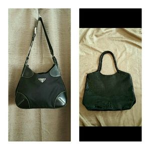 Black Prada Purse w/free Neiman Marcus Tote
