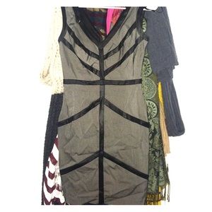 Black and gray dress