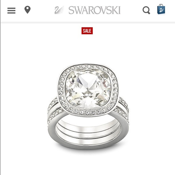 Swarovski simplicity engagement ring
