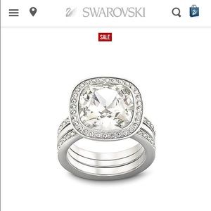 Swarovski simplicity engagement ring