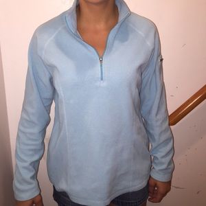 L.L. Bean Blue Quarter Zip Fleece