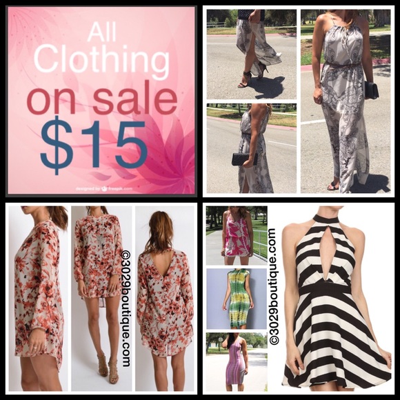 $15 CLOTHING SALE