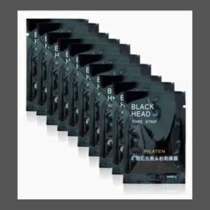 10 black head pore strips