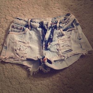 High rise shorts