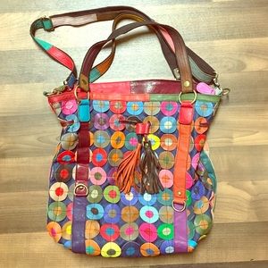 Ameri Leather Large Handbag