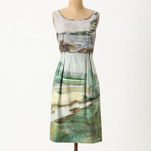 Anthropologie Dresses - RARE Anthropologie Odille Artist's Rendering Dress Anthropologie Dresses - RARE Anthropologie Odille Artist's Rendering Dress