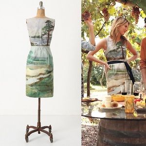 Anthropologie Dresses - RARE Anthropologie Odille Artist's Rendering Dress Anthropologie Dresses - RARE Anthropologie Odille Artist's Rendering Dress