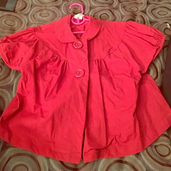 Red crop jacket size XL
