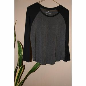 Soft and sexy loose fit baseball tee