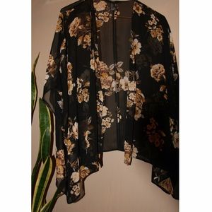 vintage floral kimono