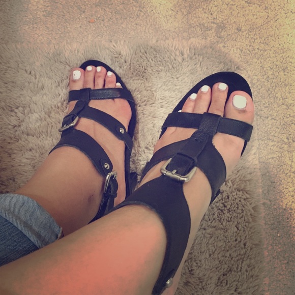 Black Nine West Sandals