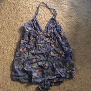 Floral print romper