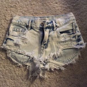 High rise shorts