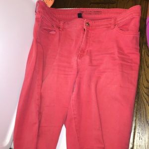 Gap red colored jeans