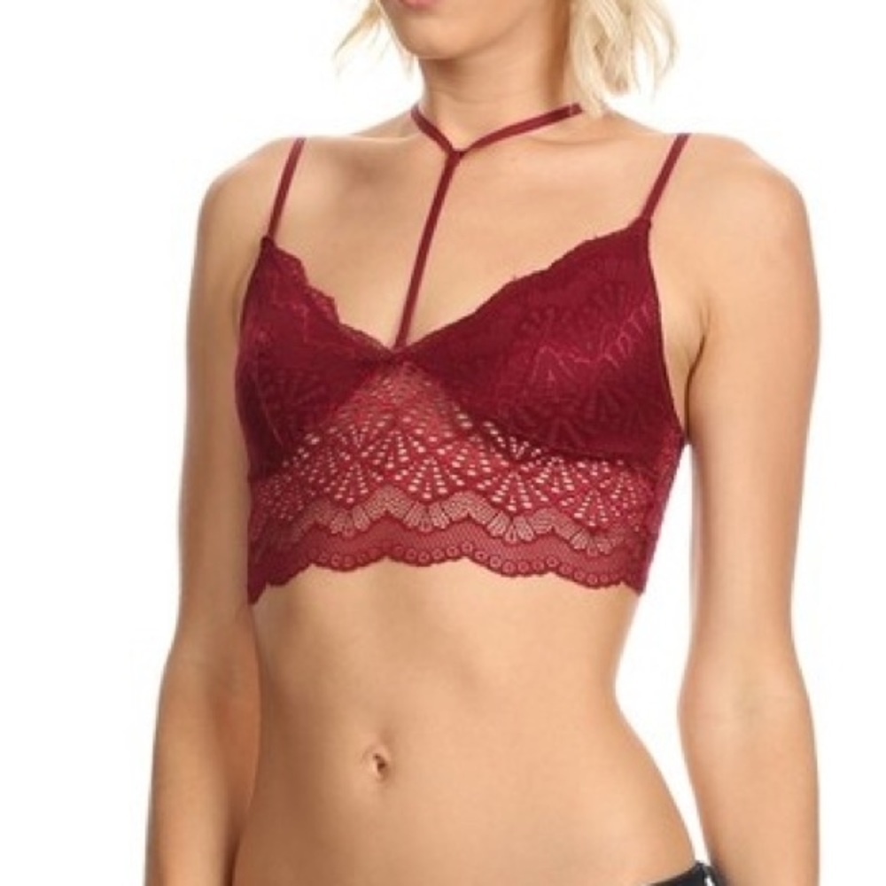 NWT Gorgeous Front T-Strap Lacy Bralette - Picture 4 of 4
