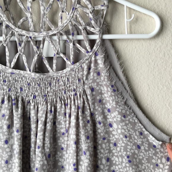 NWOT Greylin gray floral tank - Picture 2 of 4