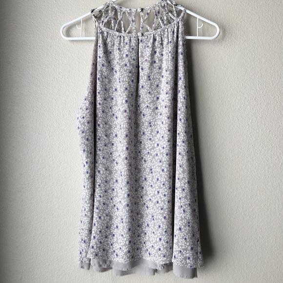 NWOT Greylin gray floral tank - Picture 3 of 4