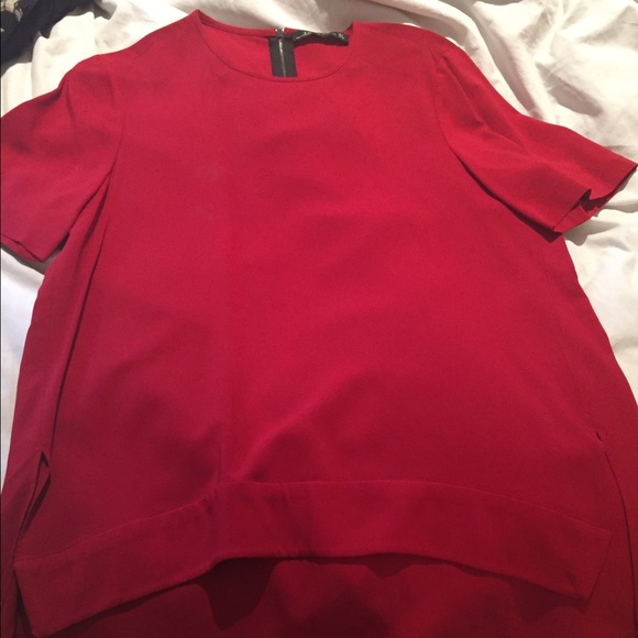 Red Zara Short Sleeve Shirt - Picture 1 of 4