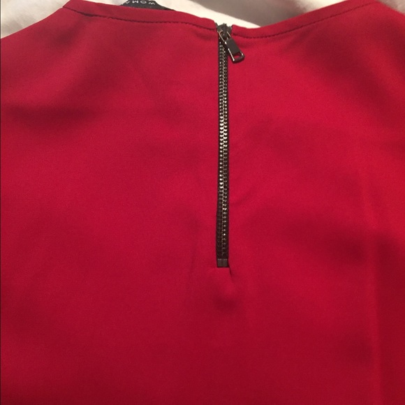 Red Zara Short Sleeve Shirt - Picture 4 of 4