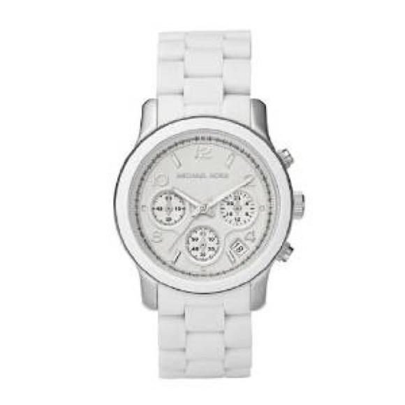 Michael Kors Accessories - Micheal kors white silver watch! Perfect condition