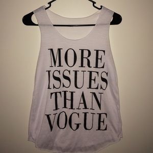 Funny fashion tank