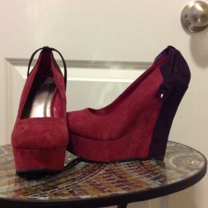 Suede Wedges