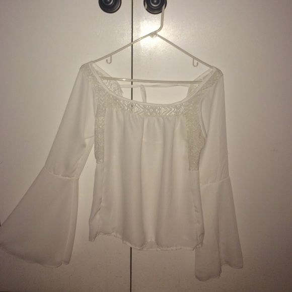 Bohemian Styled White Shirt with Crochet lace