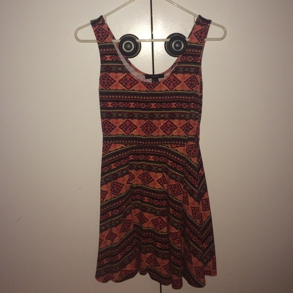 Aztec Salmon Dress