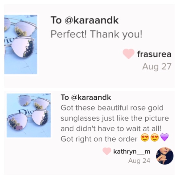 ✨3X HOST PICK ✨Rose Gold Mirrored Sunglasses - Picture 4 of 6