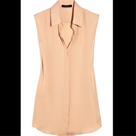 The Row 'Simmons' Silk Button Down Blouse