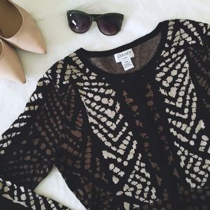 Carmen Marc Valvo Peplum Sweater