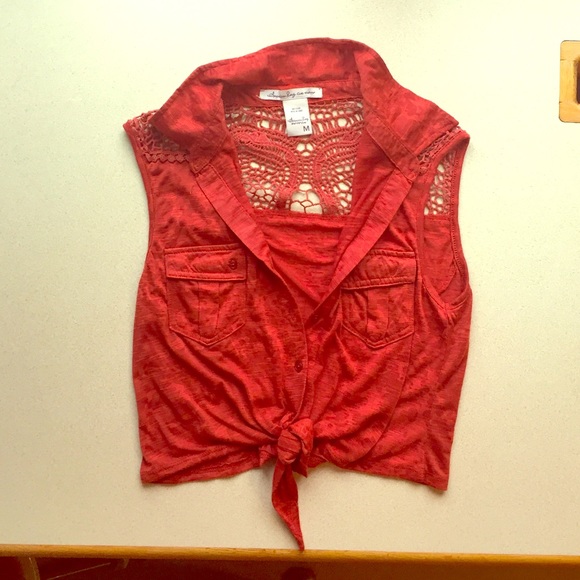 Rust crop top