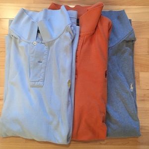 3 short sleeve men's Ralph Lauren polos