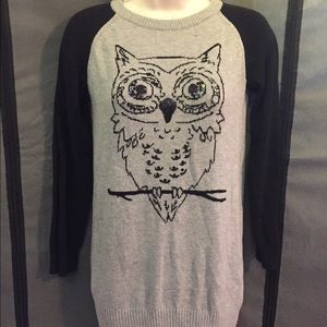 Owl embellished sweater