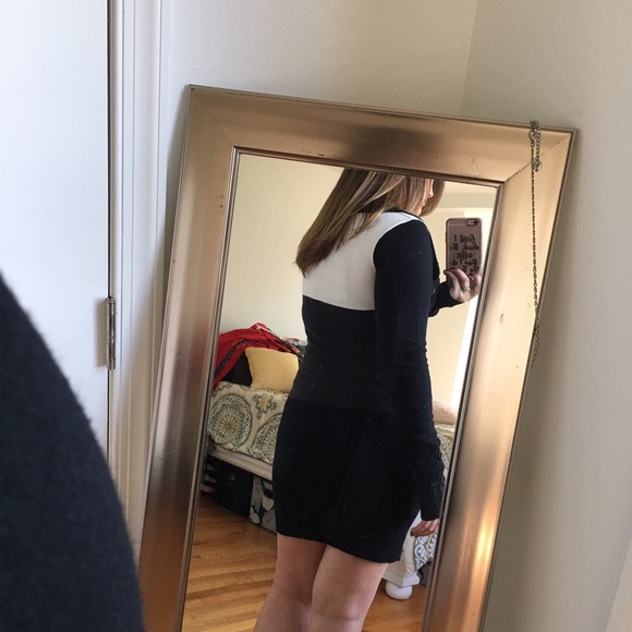 Color Block Sweater Dress - Picture 3 of 4