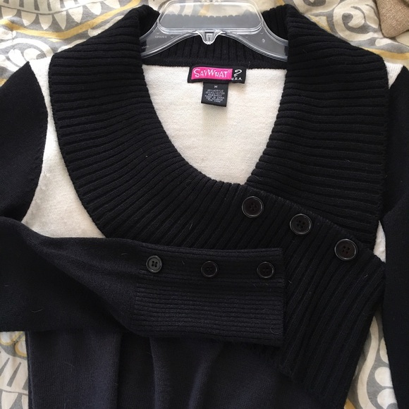 Color Block Sweater Dress - Picture 4 of 4