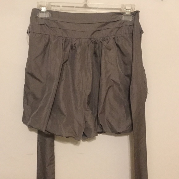 Verty Gray Bubble Hem Shorts