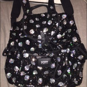 PINK glittery backpack